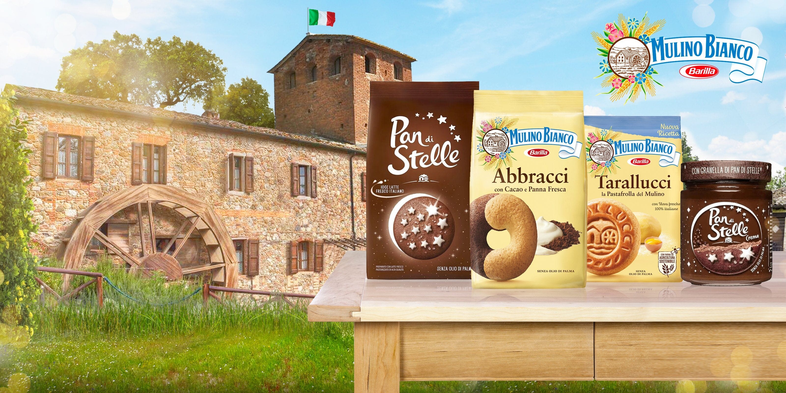 Mulino Bianco Pan Di Stelle Cream Italian Cocoa Hazelnut Spread - 11.6 oz