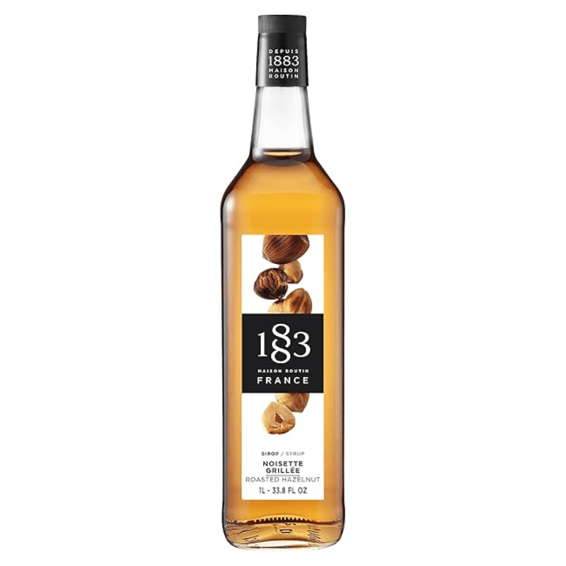 1883 Maison Routin Roasted Hazelnut Syrup Glass, 1 Liter Pantry 1883 Maison Routin