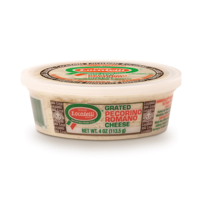 Locatelli Pecorino Romano Grated Cheese Cup, 4 oz | Supermarket Italy