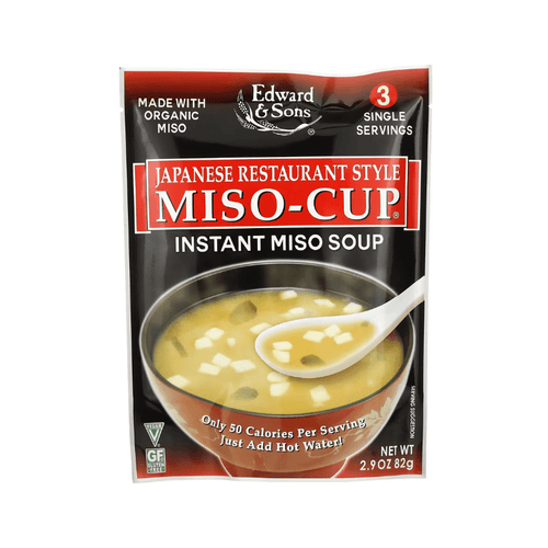 [Best Before: 12/25/23] Edward & Sons Japanese Restaurant Style Instant Miso Soup, 2.9 oz Pantry Edward & Sons 