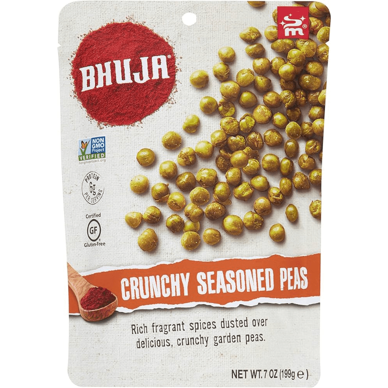 Bhuja Crunchy Seasoned Peas Gluten Free 7 oz (199g) Sweets & Snacks Bhuja