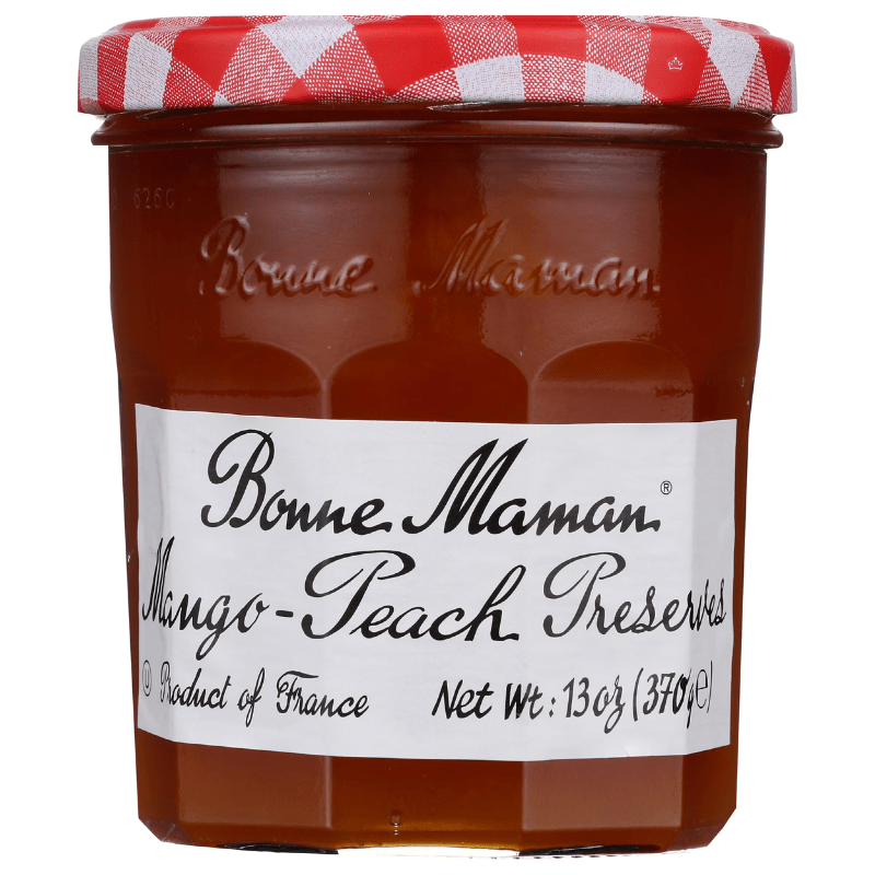 Best Before: 08/27/2026] Bonne Maman Mango Peach Preserve, 13 oz