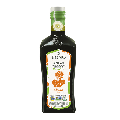 Bono Sicilia PGI Organic Sicilian Extra Virgin Olive Oil, 16.9 oz Oil & Vinegar Bono