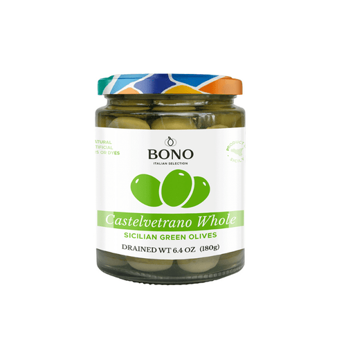 Bono Sicilian Castelvetrano Whole Olives, 6.4 oz Olives & Capers Bono