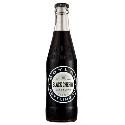 Boylan Bottling Co. Black Cherry Cane Sugar, 12 oz Beverages Supermarket Italy