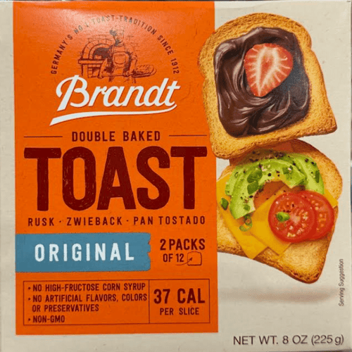 Brandt Zwieback Toast, 8 oz Pasta & Dry Goods vendor-unknown