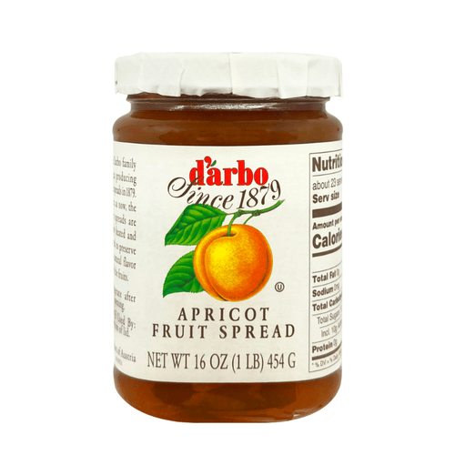 D'Arbo Apricot Fruit Spread, 16 oz Pantry d'arbo
