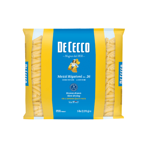 De Cecco #26 Mezzi Rigatoni Bulk Pasta, 5 lb. Pasta & Dry Goods De Cecco