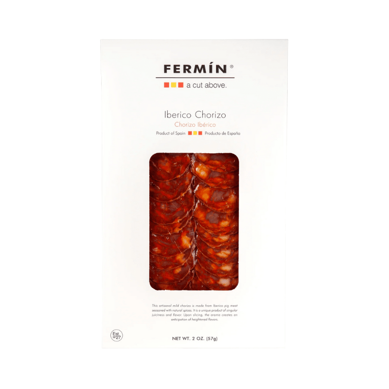 Fermin Chorizo Iberico Sliced, 2 oz Meats Fermin