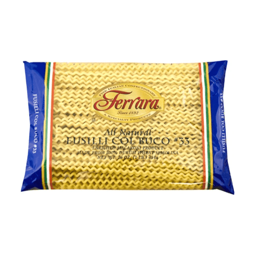 Ferrara Long Fusilli col Buco #33, 16 oz Pasta & Dry Goods Ferrara 
