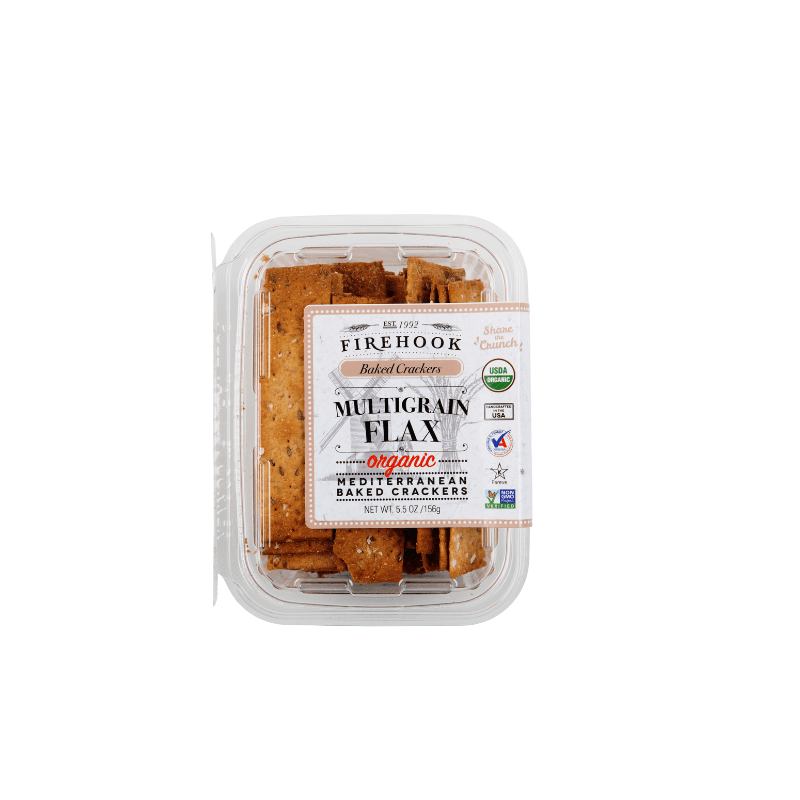 Firehook Organic Multigrain Flax Baked Crackers, 5.5 oz Sweets & Snacks Firehook