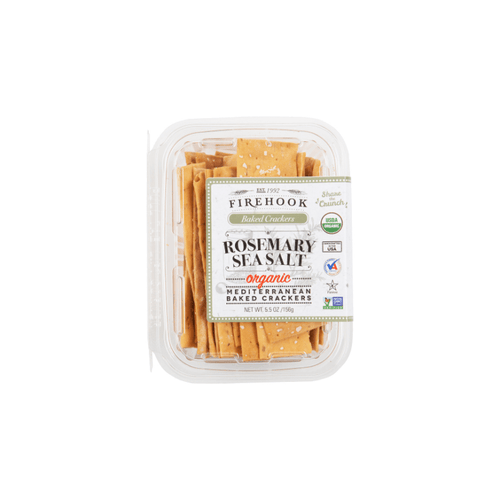 Firehook Organic Rosemary Sea Salt Baked Crackers, 5.5 oz Sweets & Snacks Firehook