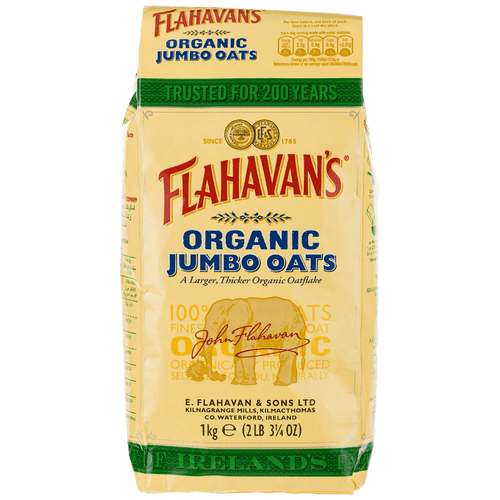 Flahavan's Organic Jumbo Oats, 1 kg Pasta & Dry Goods Flahavan's