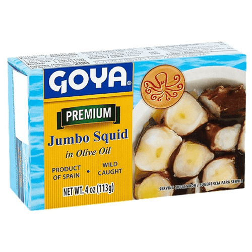 Goya Premium Jumbo Squid in Olive Oil, 4 oz (113g) Seafood Goya