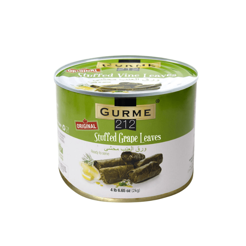 Gurme 212 Original Stuffed Grape Leaves in Tin, 4.4 Lbs Pantry Gurme