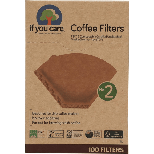 If You Care FSC Unbleached No.2 Coffee Filters, 100 Count Coffee If You Care