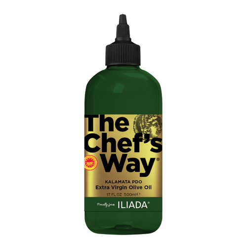 Iliada The Chef's Way Kalamata PDO Extra Virgin Olive Oil Squeeze, 500 mL Oil & Vinegar Iliada