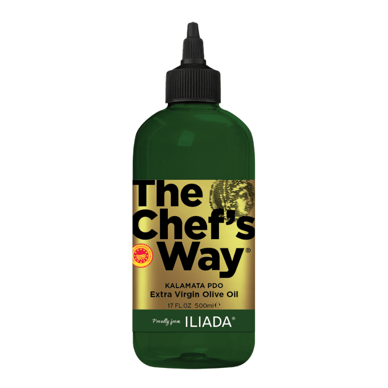 Iliada The Chef's Way Kalamata PDO Extra Virgin Olive Oil Squeeze, 500 mL Oil & Vinegar Iliada
