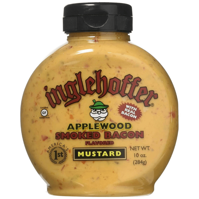 Inglehoffer Applewood Smoked Bacon Flavored Mustard, 10 oz Sauces & Condiments Inglehoffer