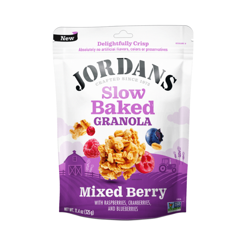 Jordans Slow Baked Granola Mixed Berry, 11.4 oz Sweets & Snacks Jordans
