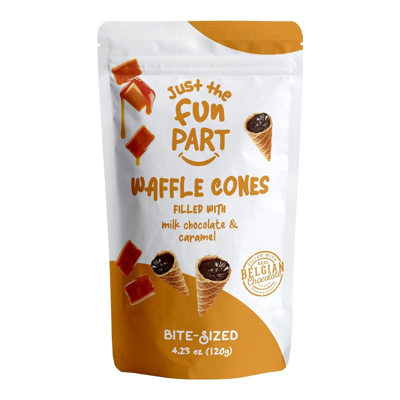 Just the Fun Part Caramel Milk Chocolate Waffle Cones, 4.3 oz Sweets & Snacks Just The Fun Part