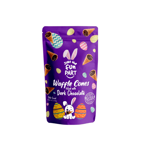 Just The Fun Part Easter Waffle Cones Filled with Dark Chocolate, 4.23 oz Sweets & Snacks Just The Fun Part