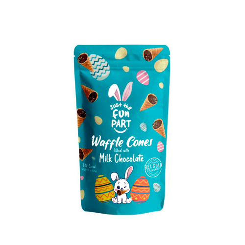 Just The Fun Part Easter Waffle Cones Filled with Milk Chocolate, 4.23 oz Sweets & Snacks Just The Fun Part