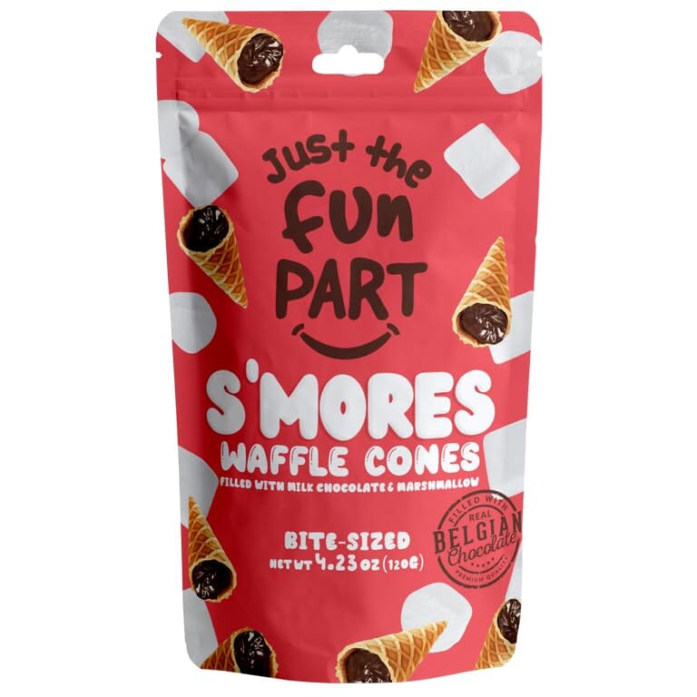 Just The Fun Part Mini S'mores Waffle Cones, 4.23 oz Sweets & Snacks Just The Fun Part