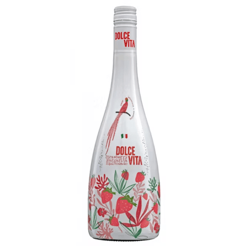 La Dolce Vita Strawberry Margarita Non-Alcoholic Sparkling Cocktail, 25.36 oz Coffee & Beverages La Dolce Vita