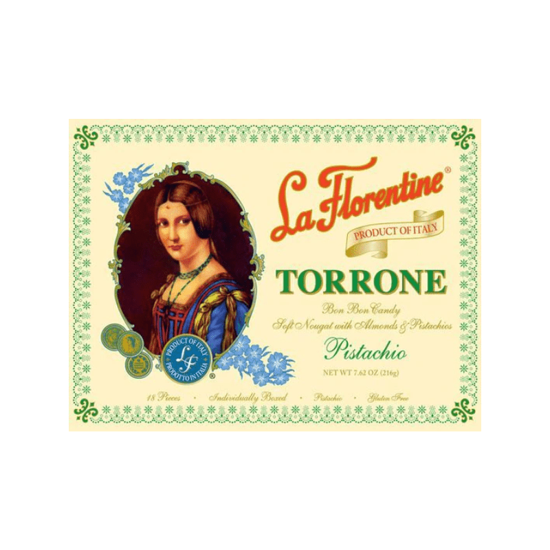 La Florentine Pistachio Torrone, 7.62 oz | Supermarket Italy