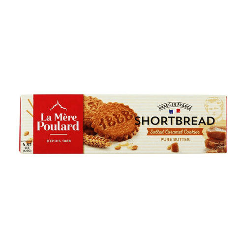 La Mere Poulard French Salted Caramel Shortbread Cookies, 4.41 oz (125 g) Sweets & Snacks La Mere Poulard 
