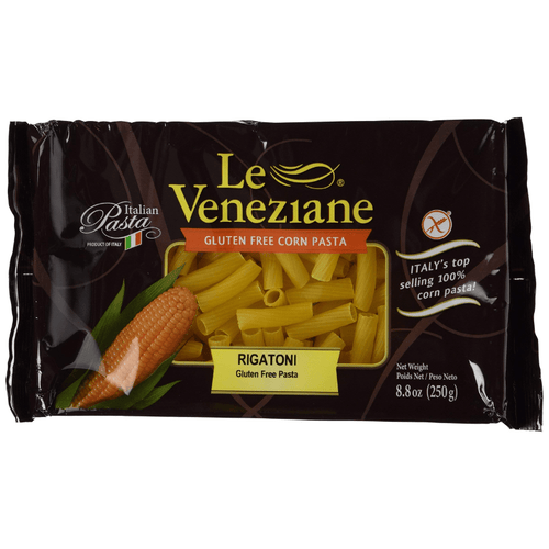 Le Veneziane #070 Rigatoni Corn Gluten-Free Pasta, 8.8 oz Pasta & Dry Goods Le Veneziane