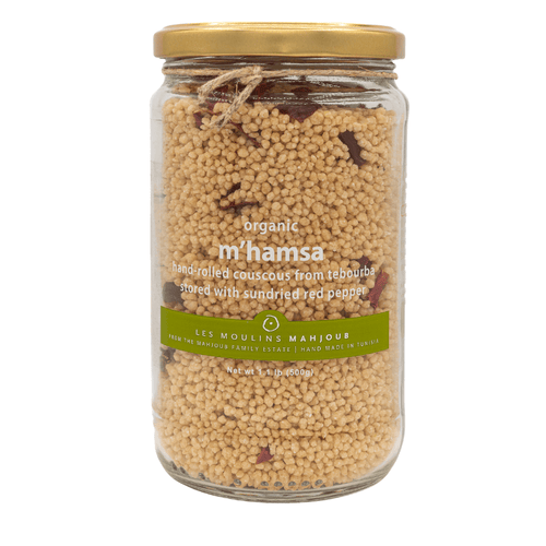 Les Moulins Mahjoub Organic M'Hamsa Couscous with Red Peppers, 17.6 oz Pasta & Dry Goods Les Moulins Mahjoub