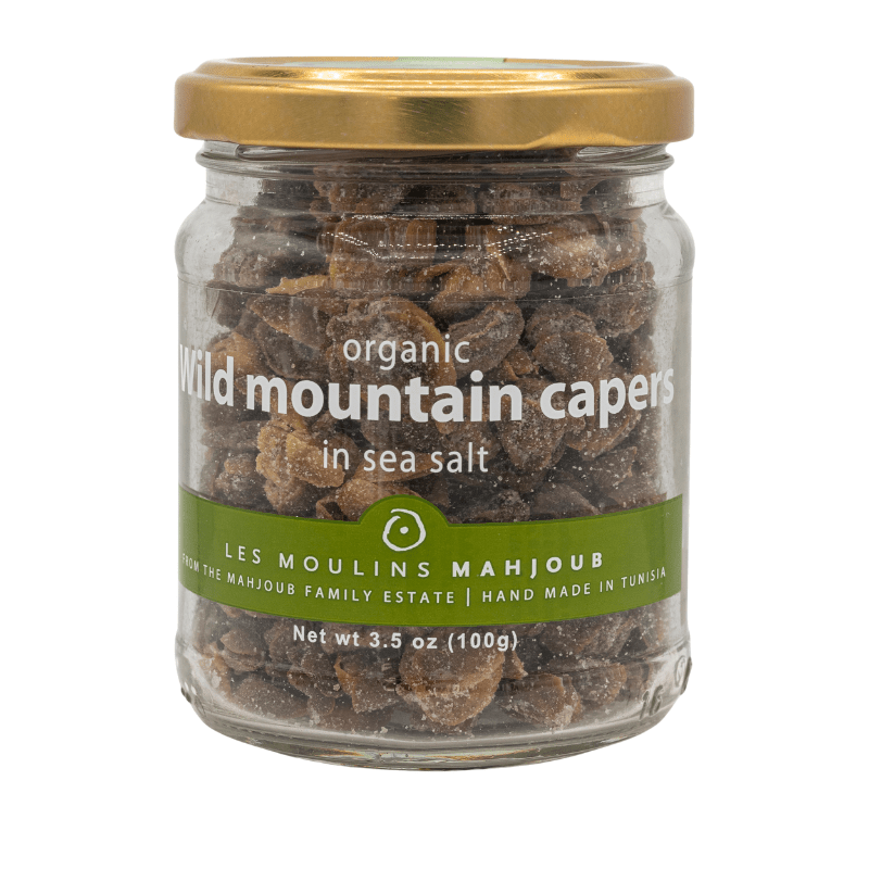 Les Moulins Mahjoub Organic Wild Mountain Capers in Sea Salt, 3.5 oz Olives & Capers Les Moulins Mahjoub