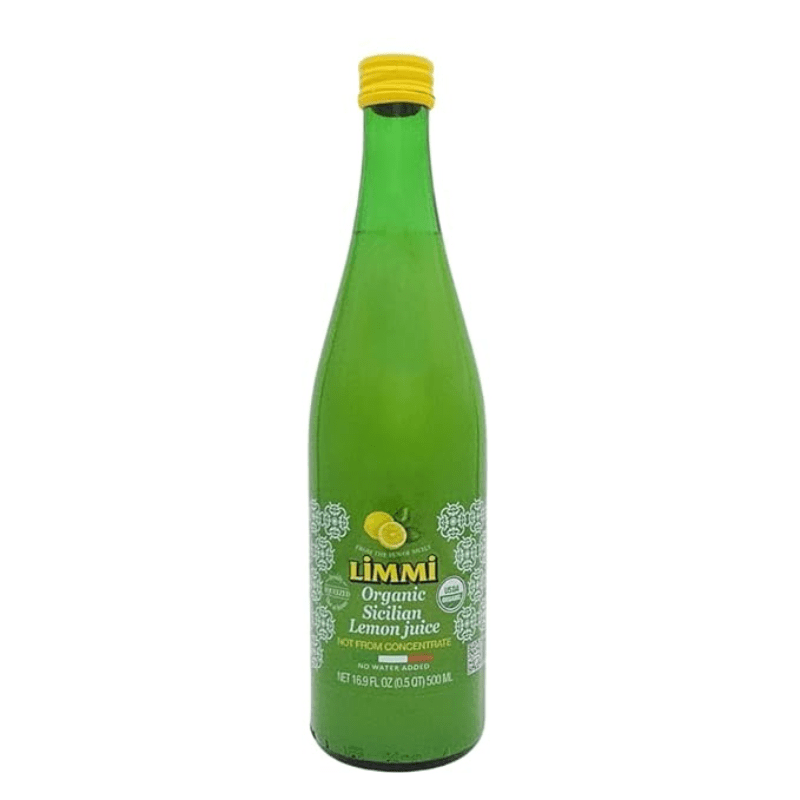 Best Before: 12/03/2026] Limmi Organic Sicilian Lemon Juice Glass