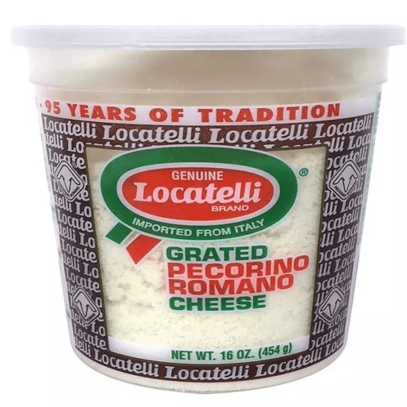 Locatelli Grated Pecorino Romano Cheese, 16 oz (454g) Supermarket Italy