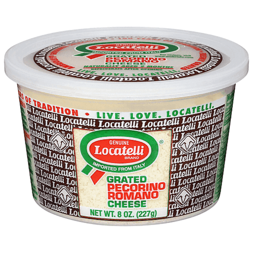 Locatelli Pecorino Romano Grated Cheese Cup, 8 oz Cheese Locatelli