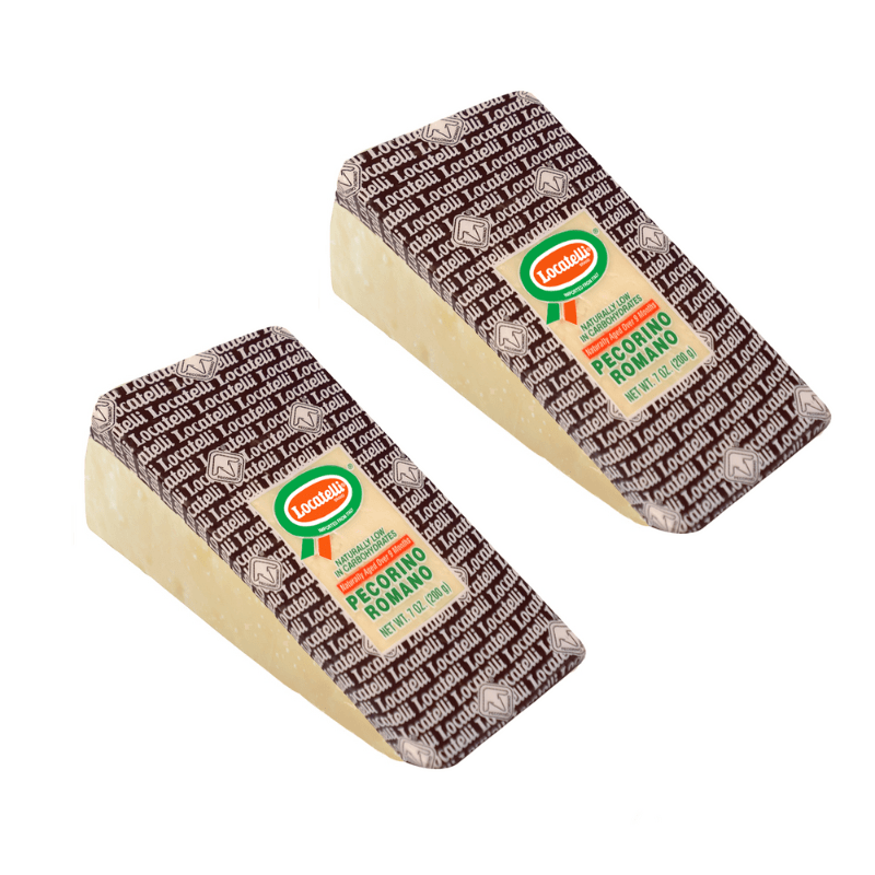 Locatelli Pecorino Romano Wedge, 7 oz (PACK of 2) | Supermarket Italy Locatelli Pecorino Romano Wedge, 7 oz (PACK of 2) | Supermarket Italy
