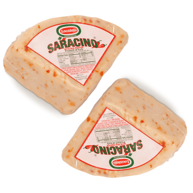 Locatelli Saracino Red Pepper Cheese Wedge, 10 oz [Pack of 2