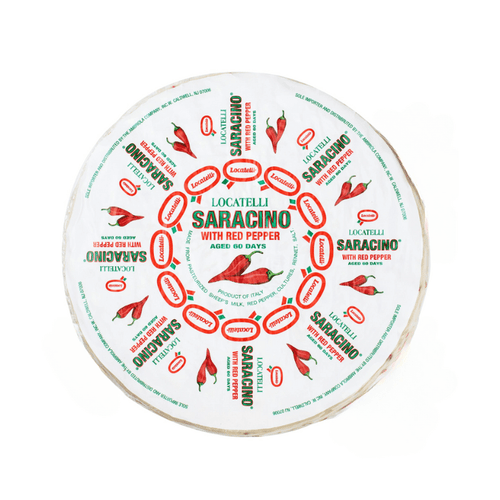 Locatelli Saracino With Red Pepper Cheese Wheel, 5 Lbs Cheese Locatelli