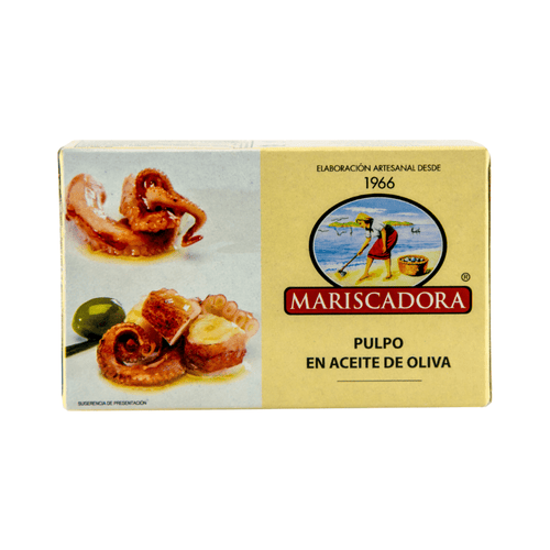 Mariscadora Octopus in Olive oil, 3.88 oz Seafood Mariscadora