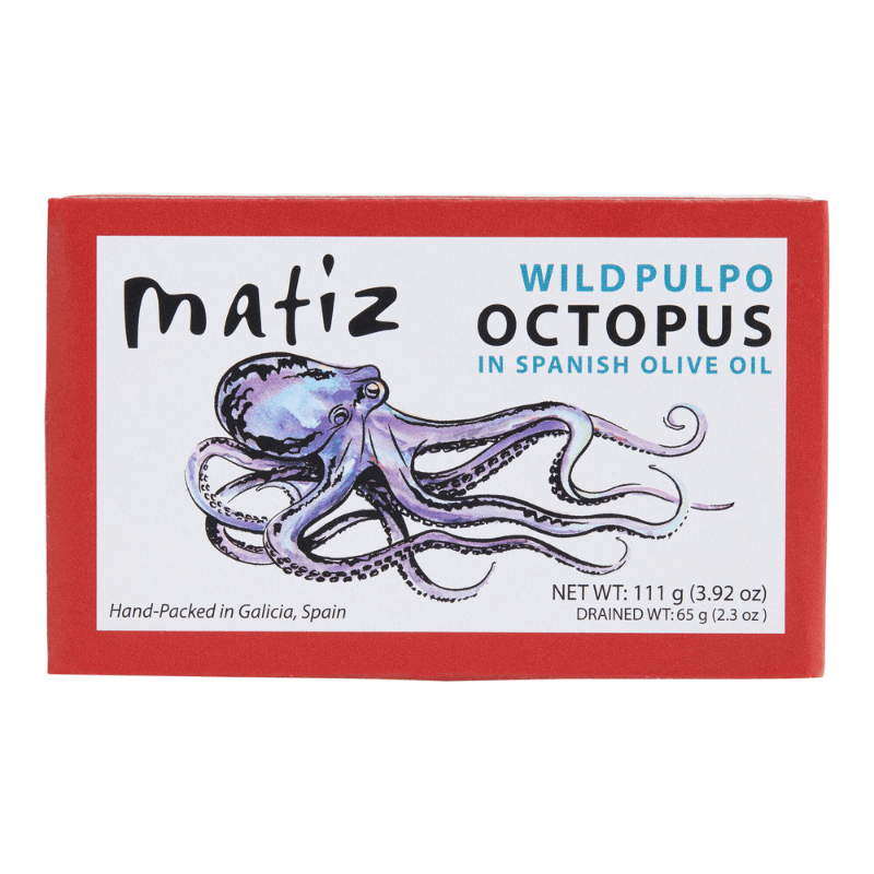 Matiz Gallego Octopus in Spanish Olive Oil, 4.2 oz Seafood Matiz