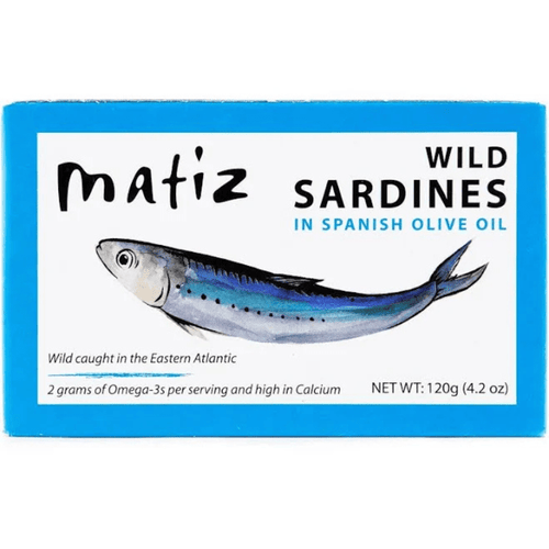 Matiz Wild Sardines in Olive Oil, 4.2 oz Seafood Matiz