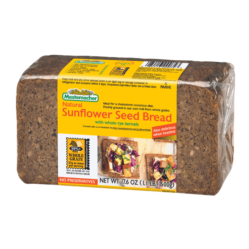 Mestemacher Natural Sunflower Seed Bread - 17.6 oz Pasta & Dry Goods Mestemacher