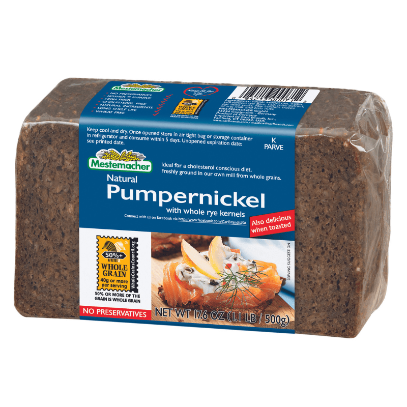 Mestemacher Pumpernickel Bread, 17.6 oz Pasta & Dry Goods Mestemacher