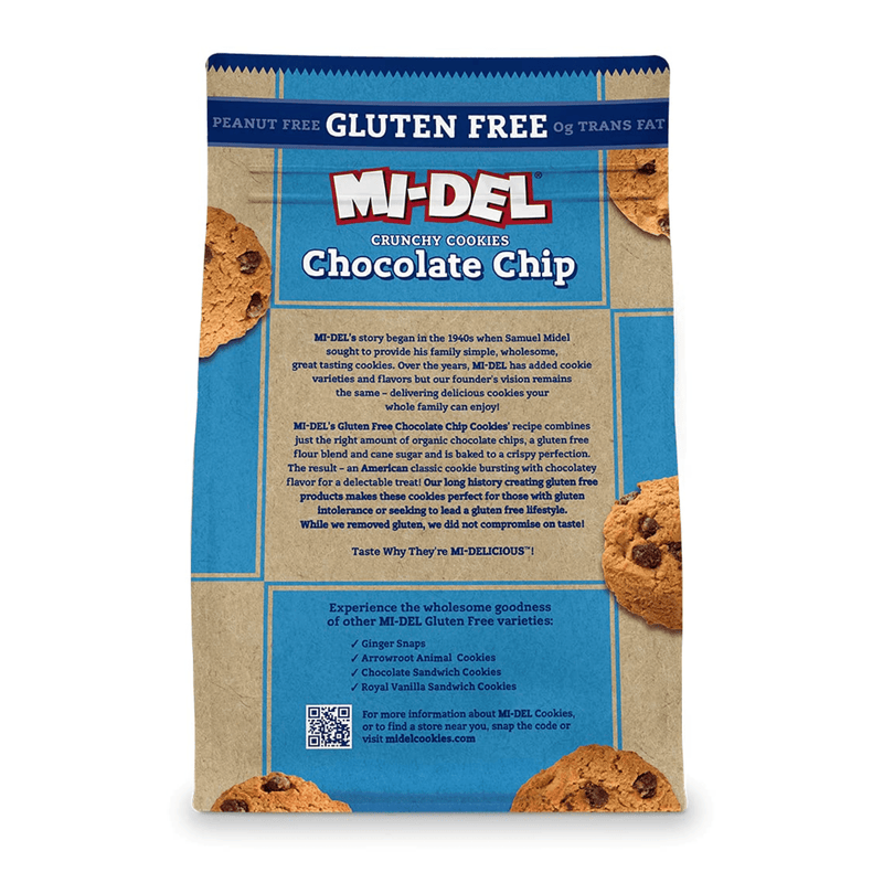 Mi-Del Gluten Free Chocolate Chip Cookies, 8 oz Sweets & Snacks vendor-unknown 
