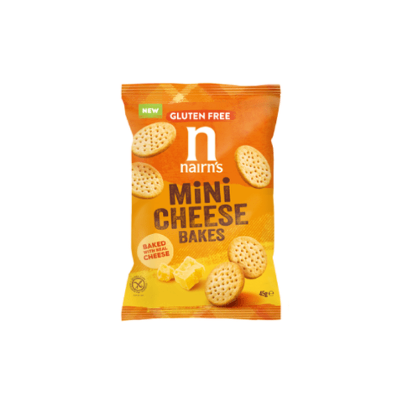 Nairn’s Gluten Free Mini Cheese Bakes Crackers, 1.58 oz Sweets & Snacks Nairn's