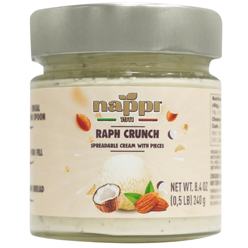 Nappi Raph Crunch cream Spread with Pieces, 8.4 oz Sweets & Snacks Nappi