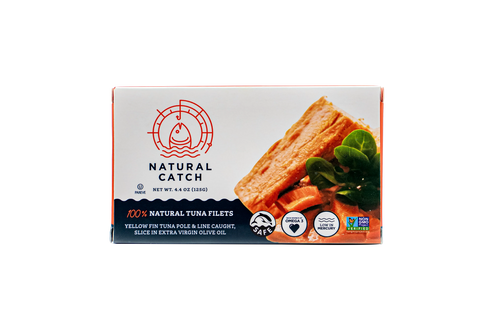 Natural Catch Yellowfin Tuna in Extra Virgin Olive Oil, 4.4 oz Seafood Natural Catch