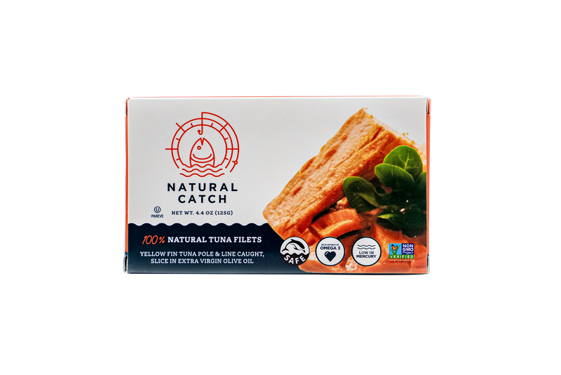 Natural Catch Yellowfin Tuna in Extra Virgin Olive Oil, 4.4 oz Seafood Natural Catch